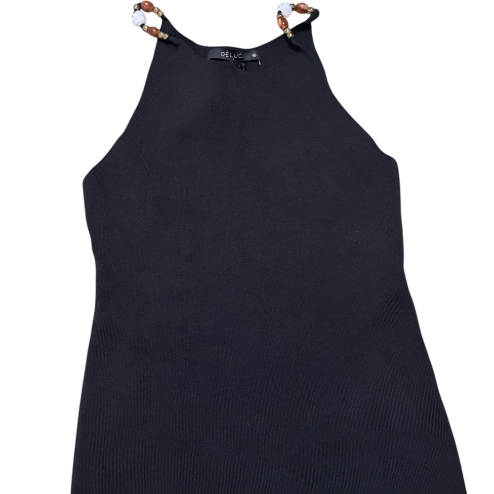 Deluc Black Sleeveless Tank Top
